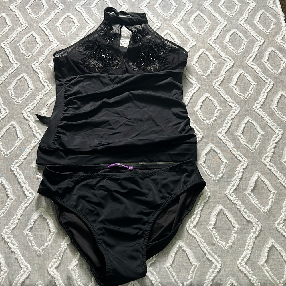 Anita Naithani For Boston Proper Black Tankini You Get The Best Of Both World's